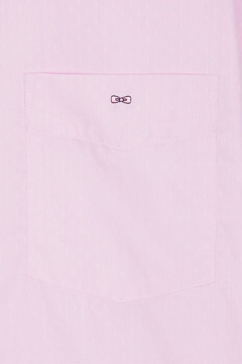 Pink short-sleeved straight-cut shirt - Image 2