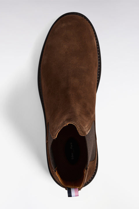 Brown suede leather Chelsea boots - Image 3