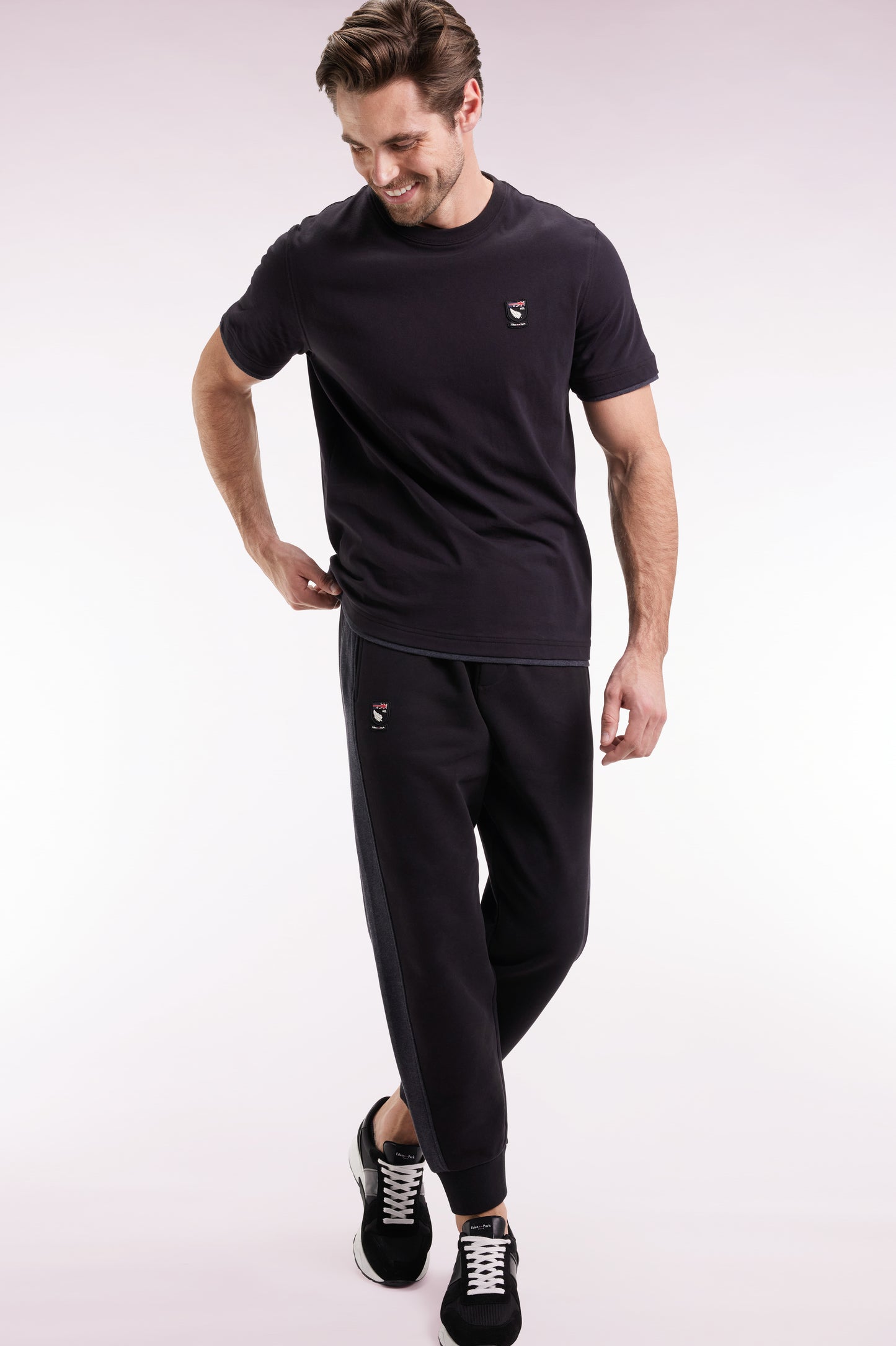 New Zealand Relaxed fit black fleece jogging suit
