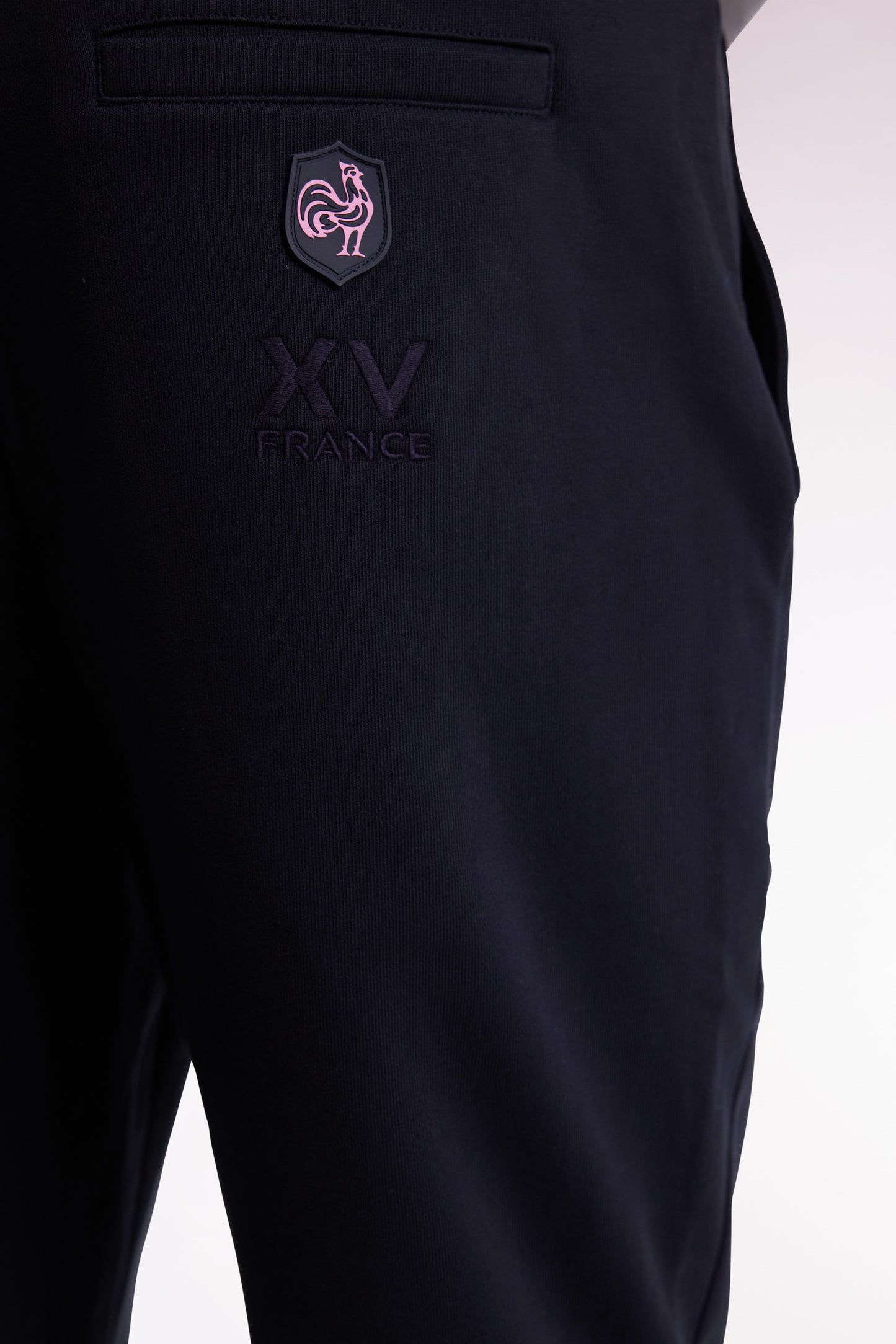 XV de France navy fleece straight-cut jogging suit