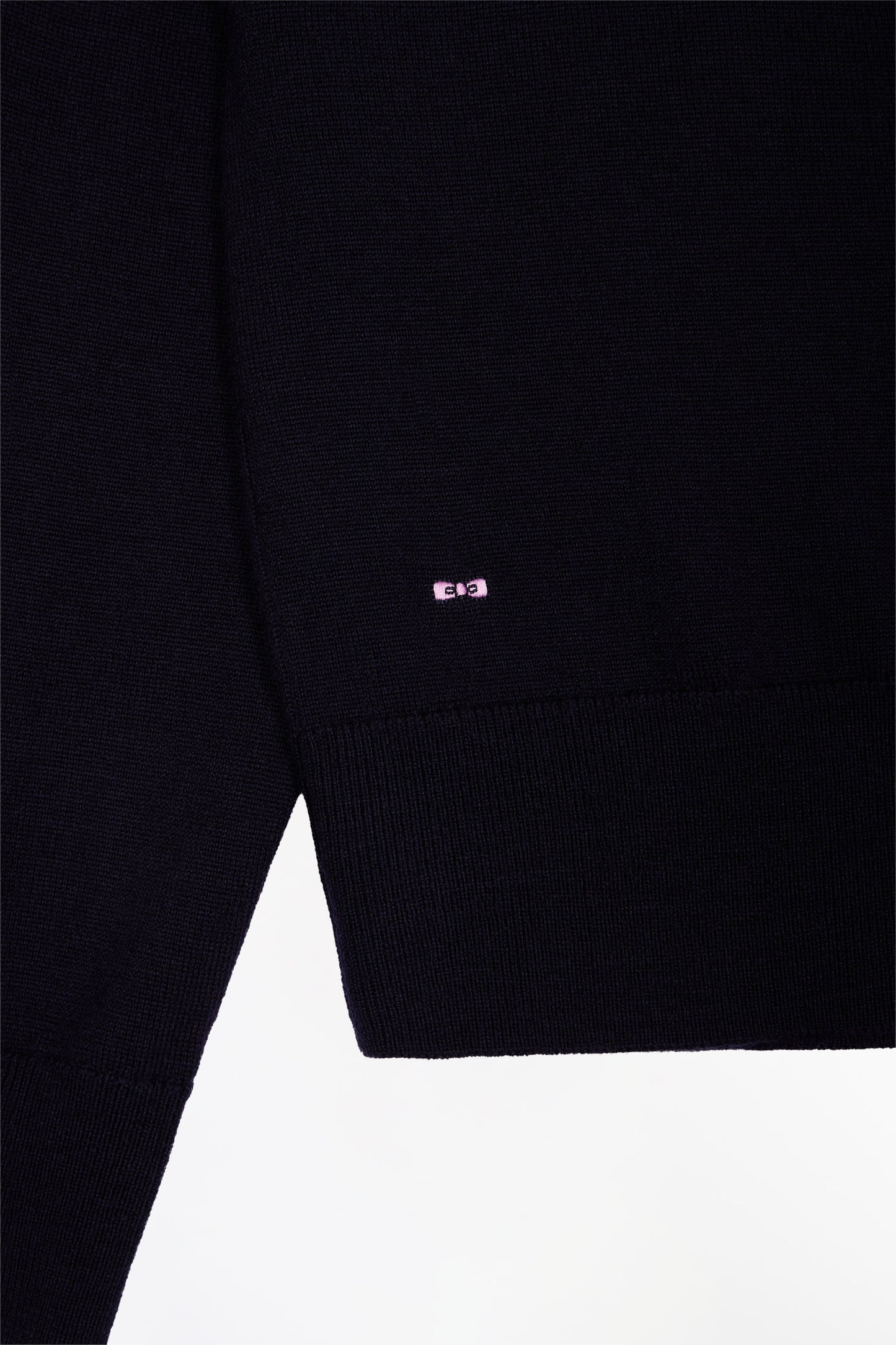 Navy merino wool turtleneck sweater