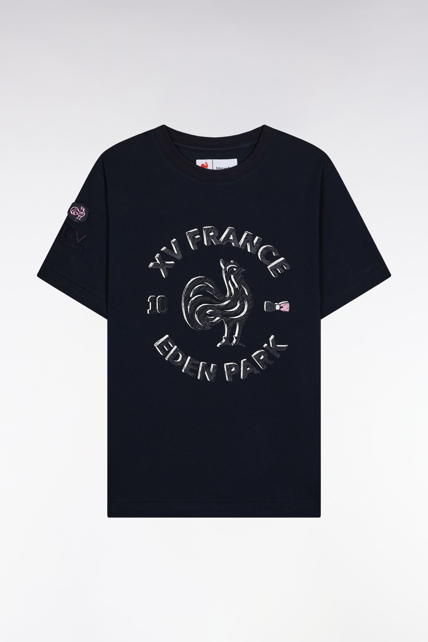 XV de France navy short-sleeved T-shirt
