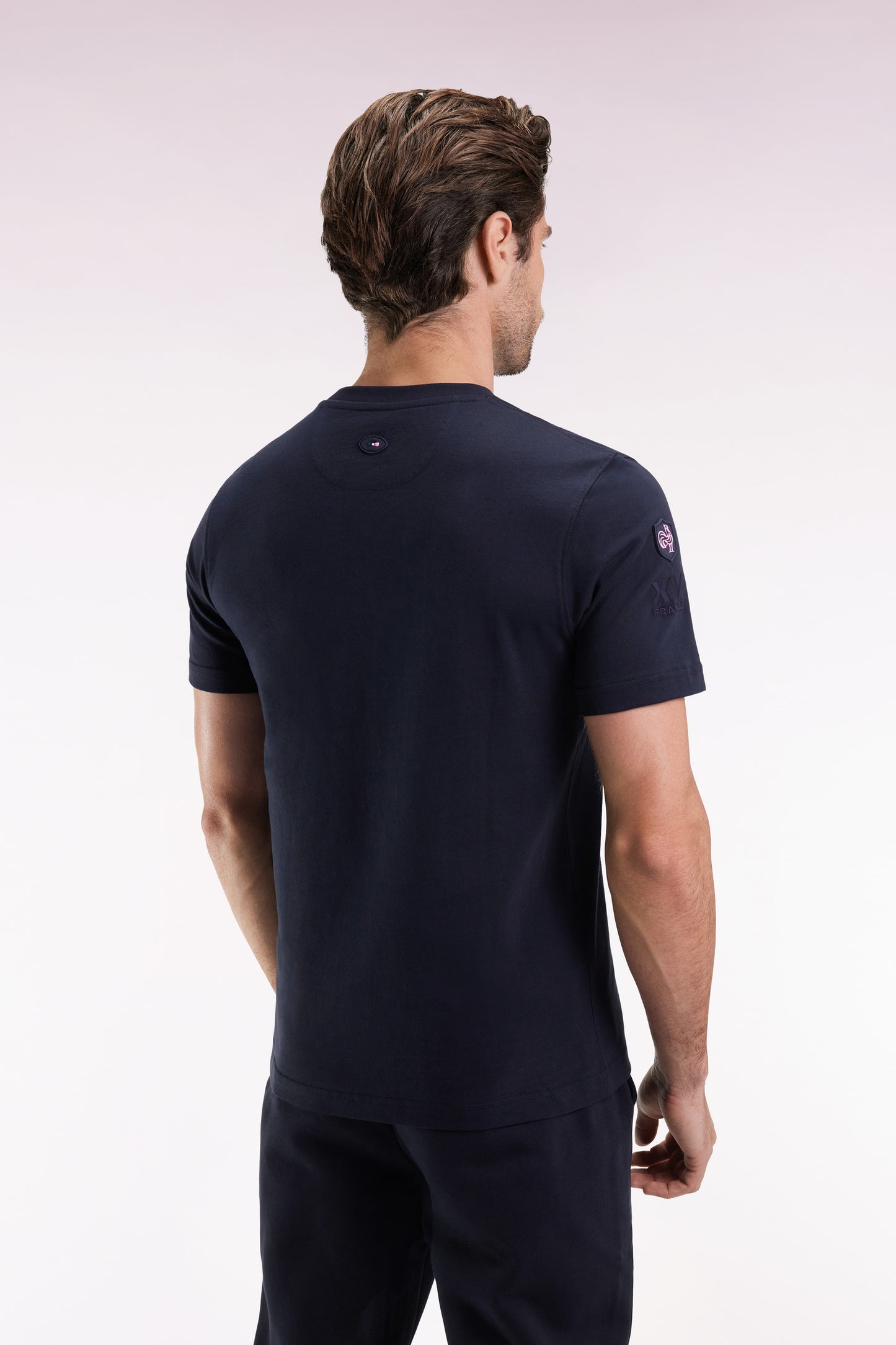 XV de France navy short-sleeved T-shirt