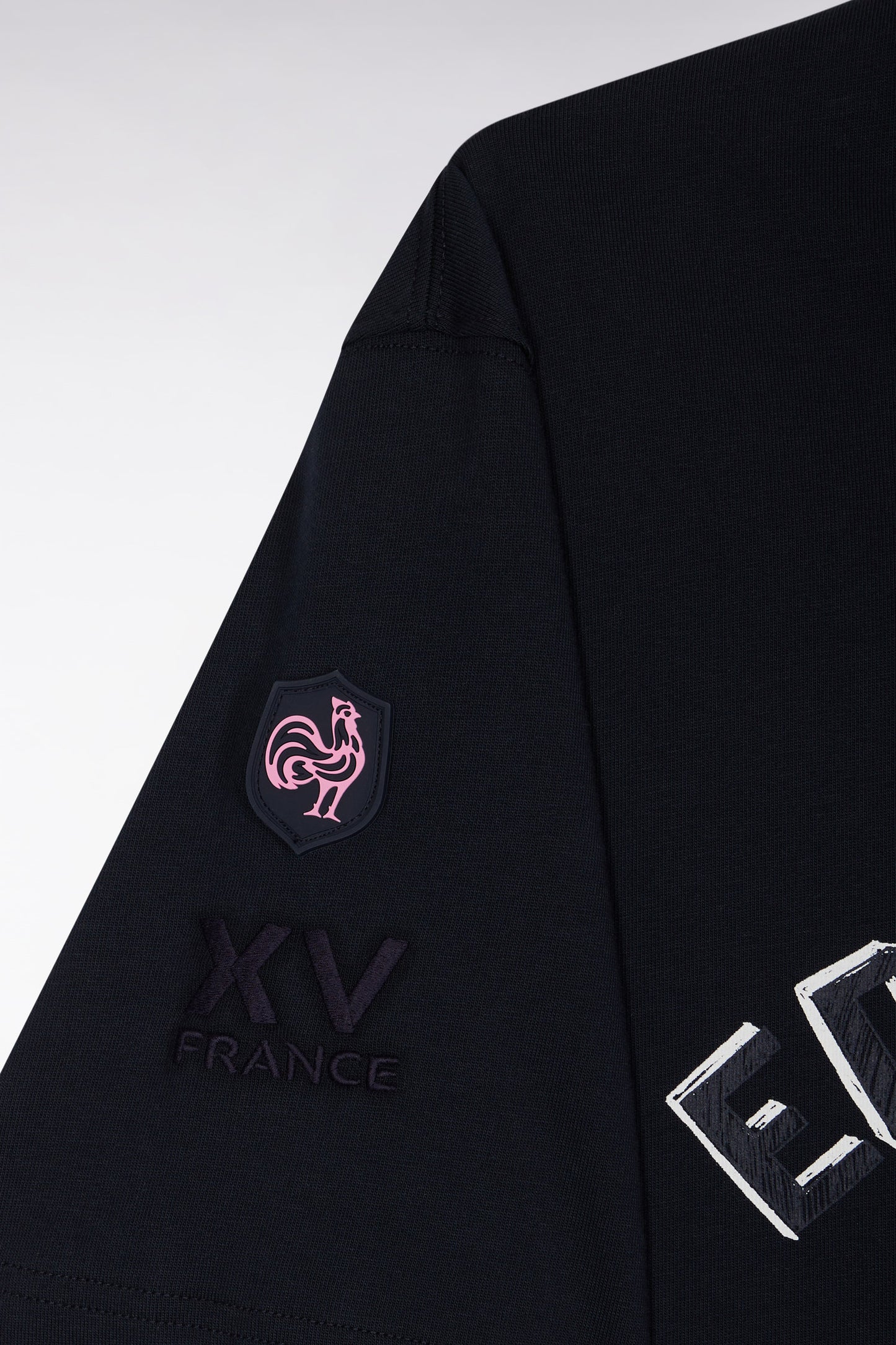 XV de France navy short-sleeved T-shirt