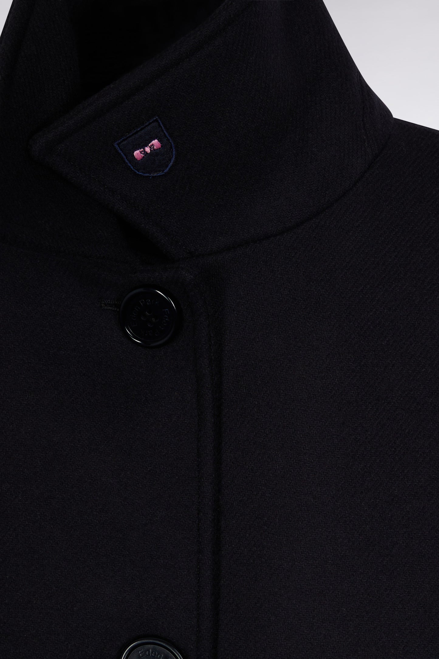 Navy wool kimono coat