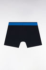 Blue colorblock cotton jersey boxer shorts