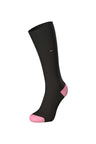 Pair of black cotton blend socks