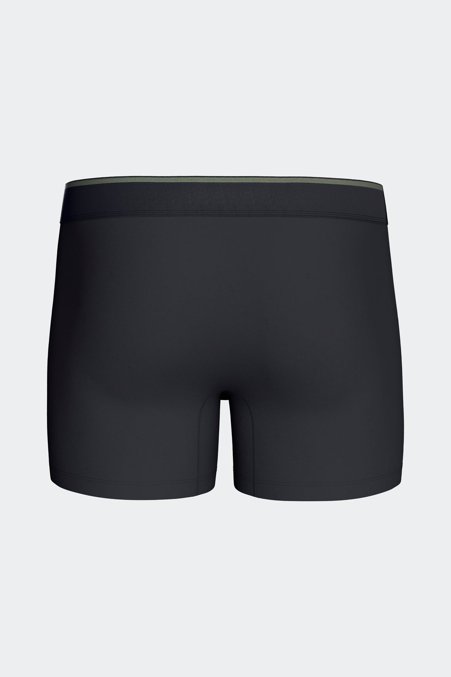 Lot de 2 boxers en jersey de coton stretch unis et damiers marine et kaki