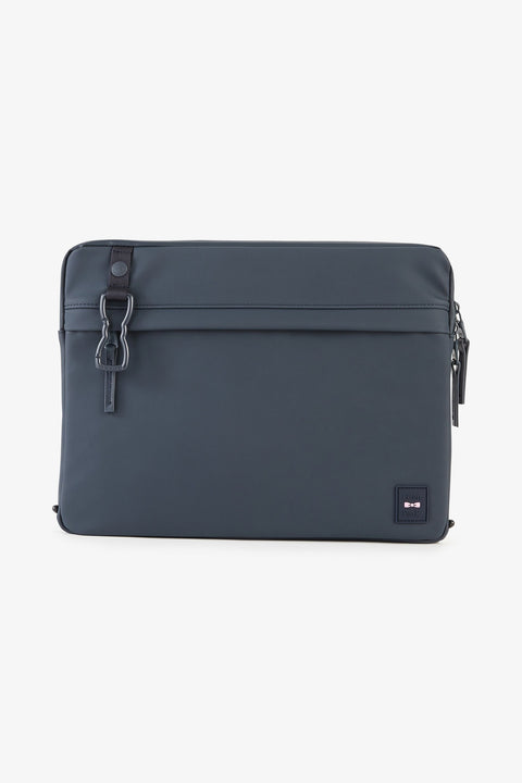 Dark blue rubber laptop sleeve - Image 1