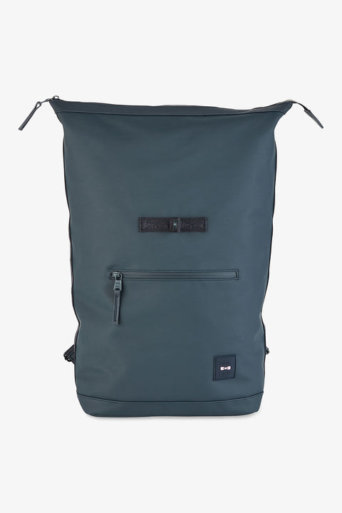 Dark blue rubber rucksack - Image 1