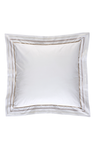 2 white and gold square pillowcases - Avec toi et les bleus