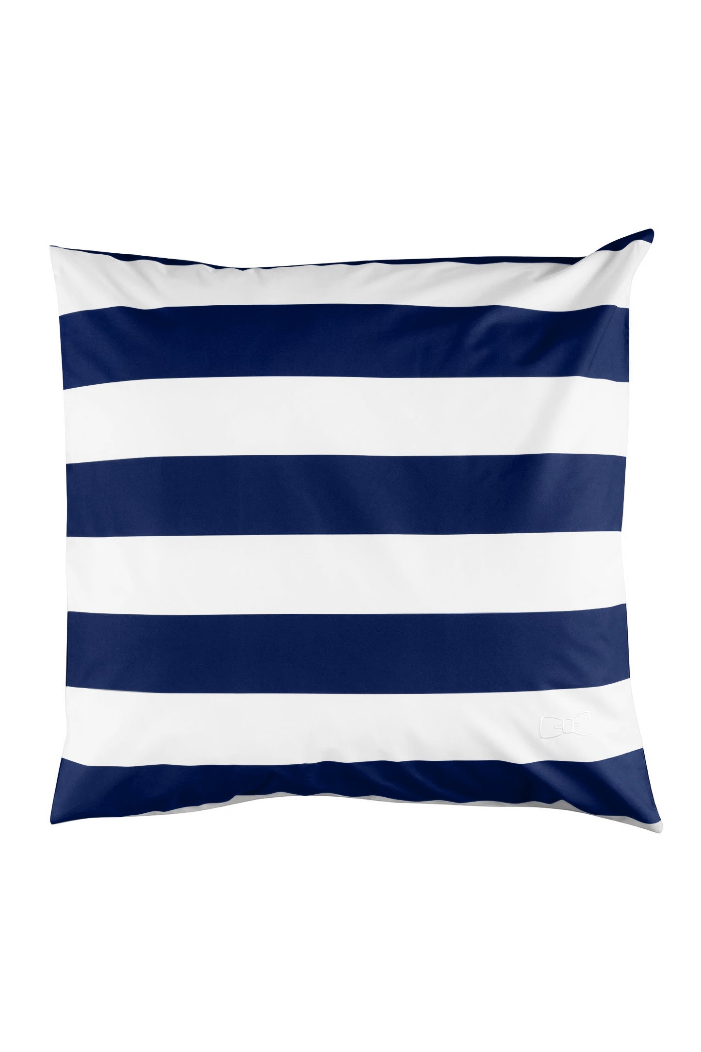 Duo of square striped pillow case