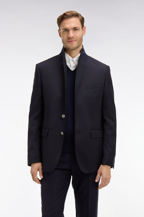 Regular dark blue blazer - Image 3