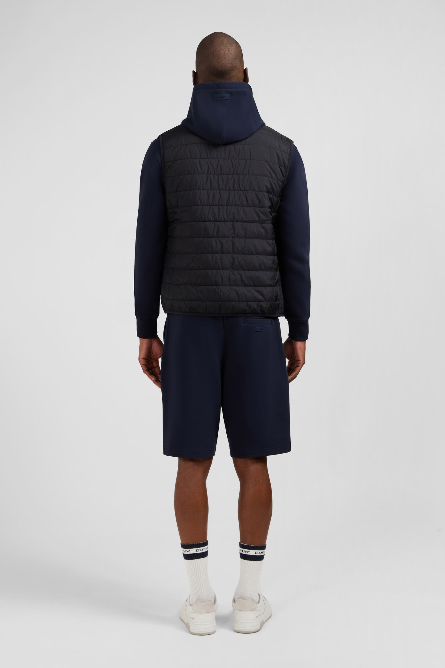 Black sleeveless down jacket