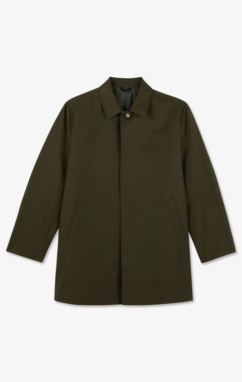 Plain khaki raincoat - Image 2