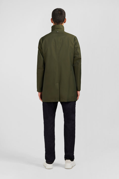 Plain khaki raincoat - Image 3