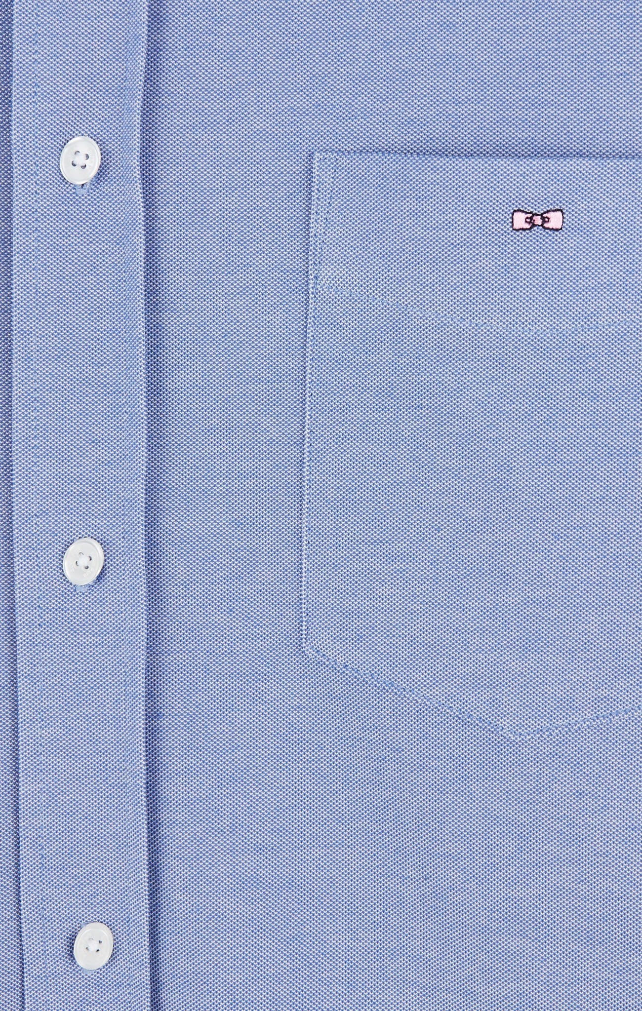 Blue cotton pinpoint shirt