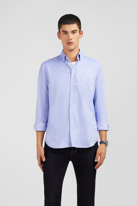 Blue cotton shirt - Image 3