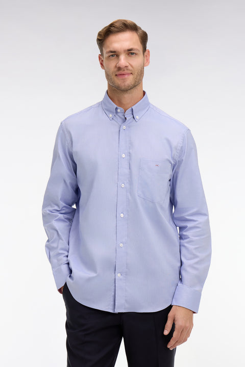 Blue cotton shirt - Image 3