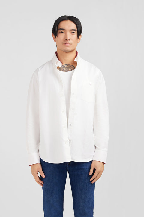 White cotton twill shirt - Image 1