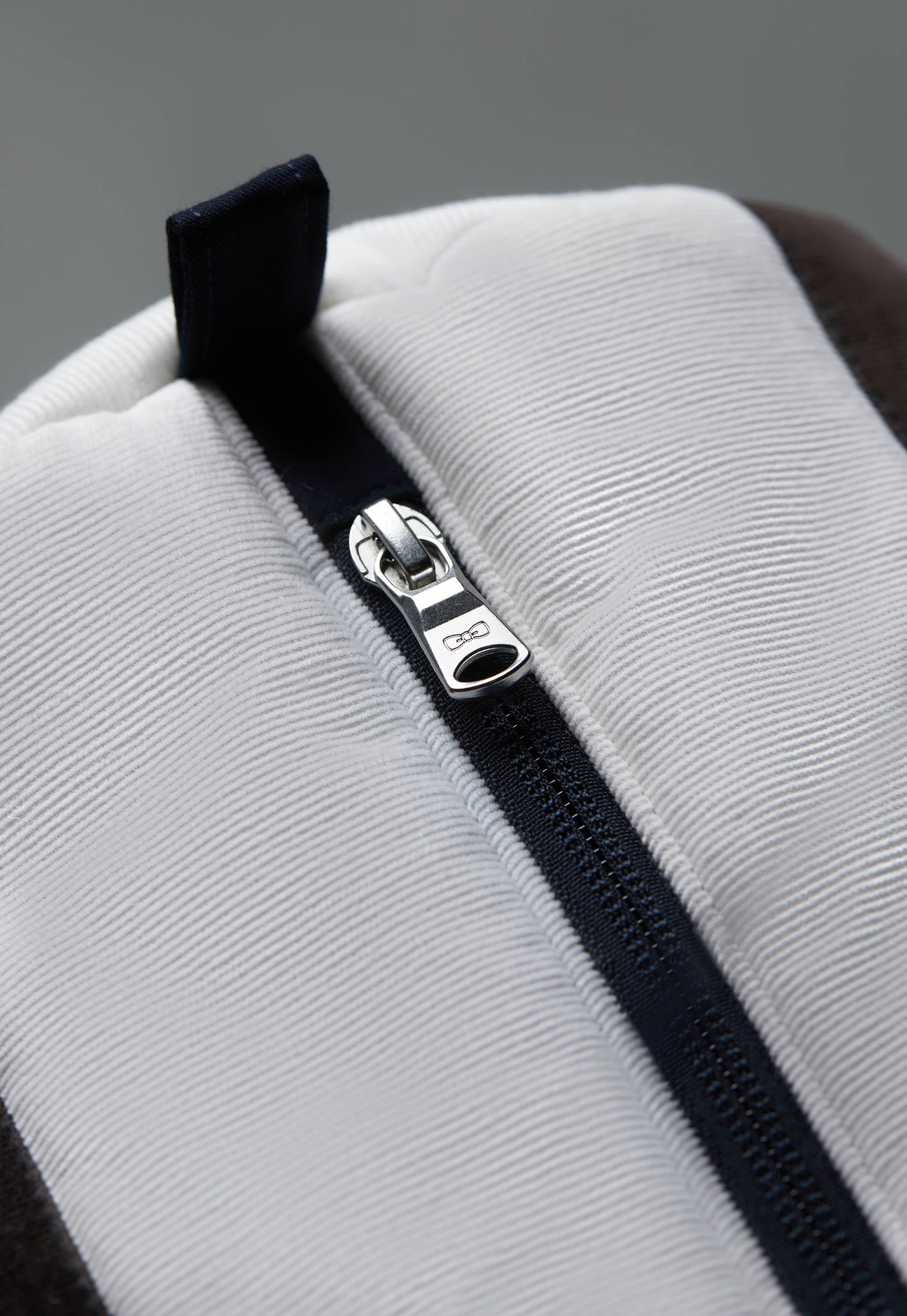 Sac polochon en velours rayé bleu upcyclé Pap'Atelier