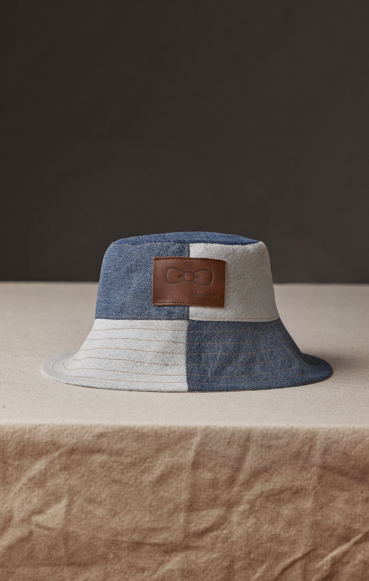 Pap'Atelier upcycled denim patchwork bob