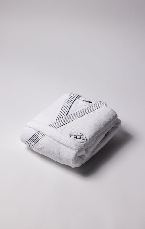 White cotton terry bathrobe - A SHOOTER - Image 1