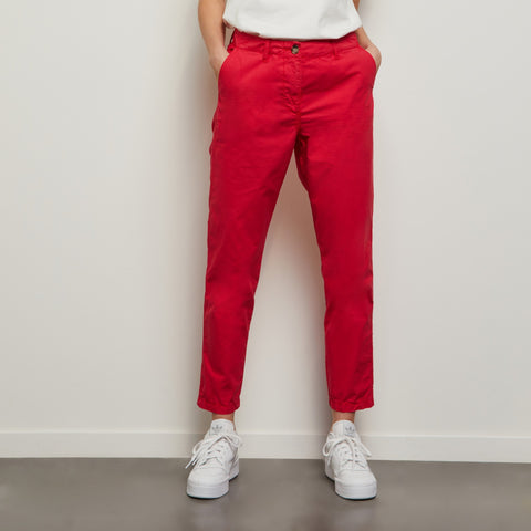 Pink cotton poplin trousers - Image 3