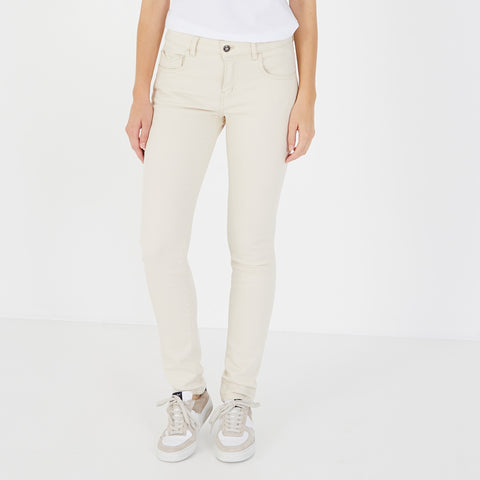 White cotton trousers - Image 1