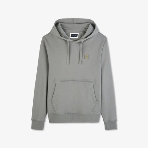 Hooded sweatshirt in khaki fleece - Image 2