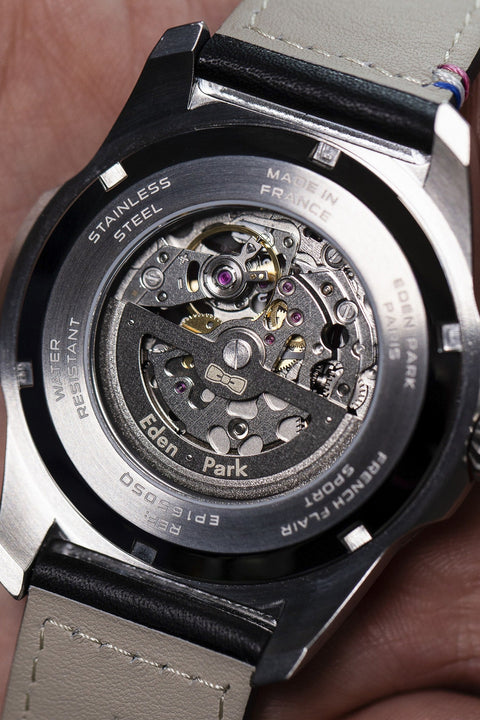 Steel automatic skeleton watch - Image 2