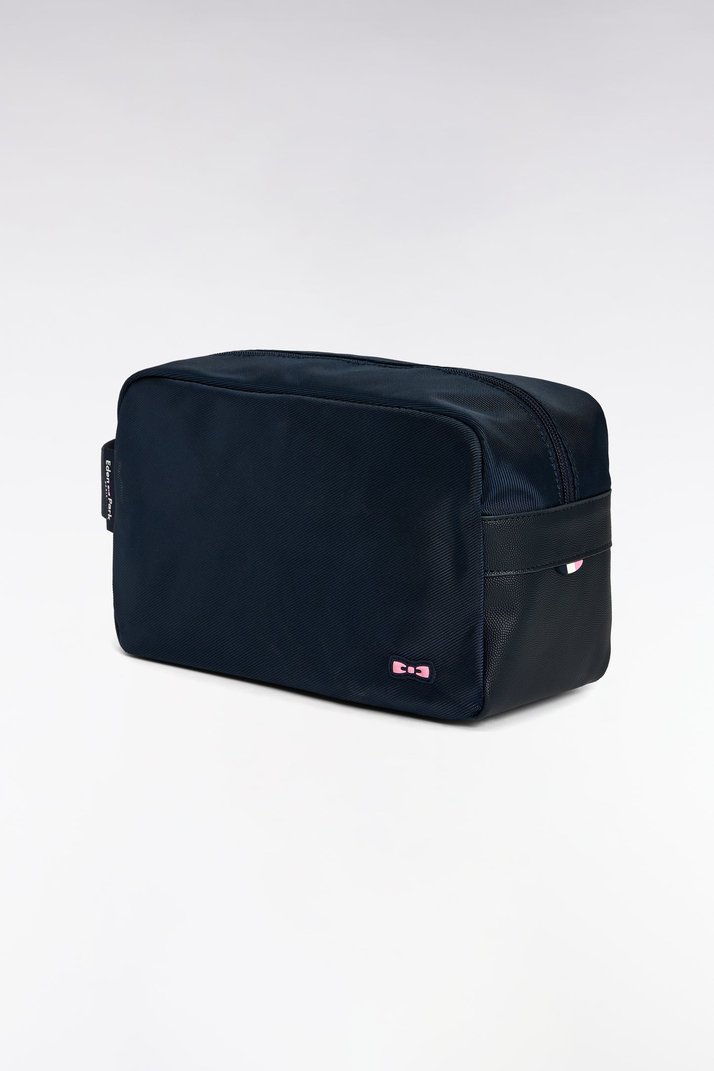Navy zipped toiletry bag