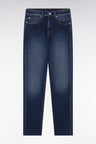 Slim-fit blue stretch denim 5-pocket jeans