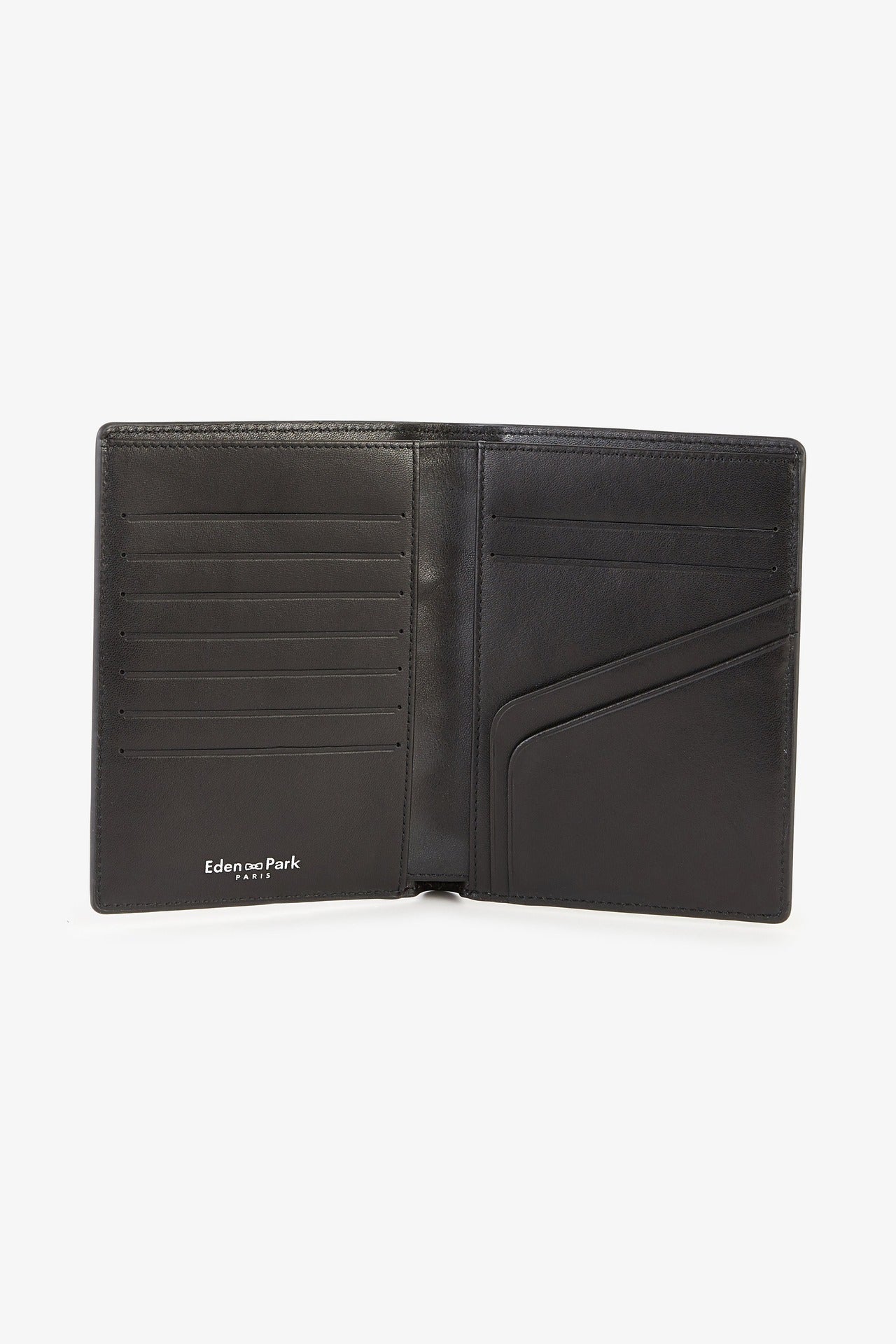 Dark blue rubber passport wallet