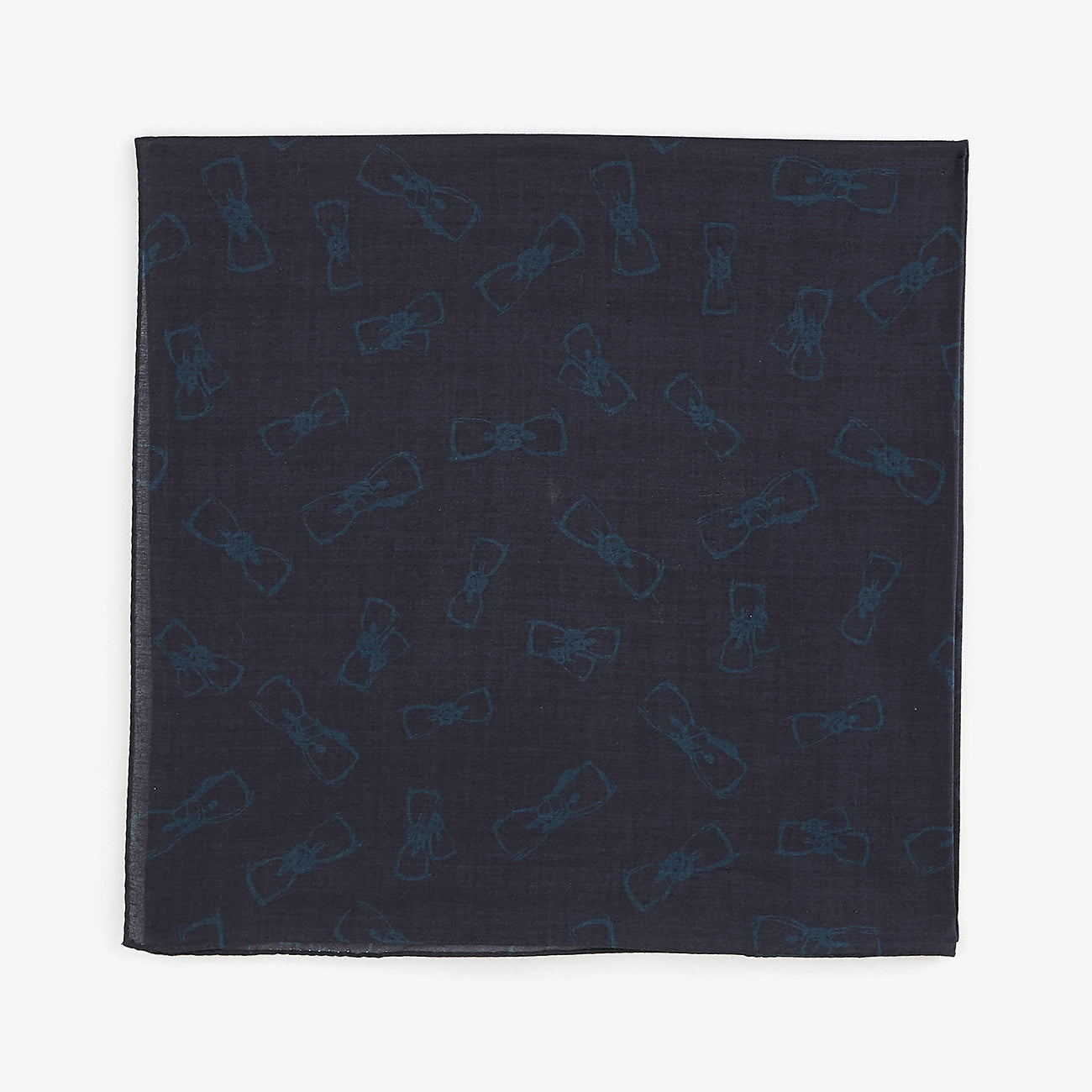 Navy blue bow scarf
