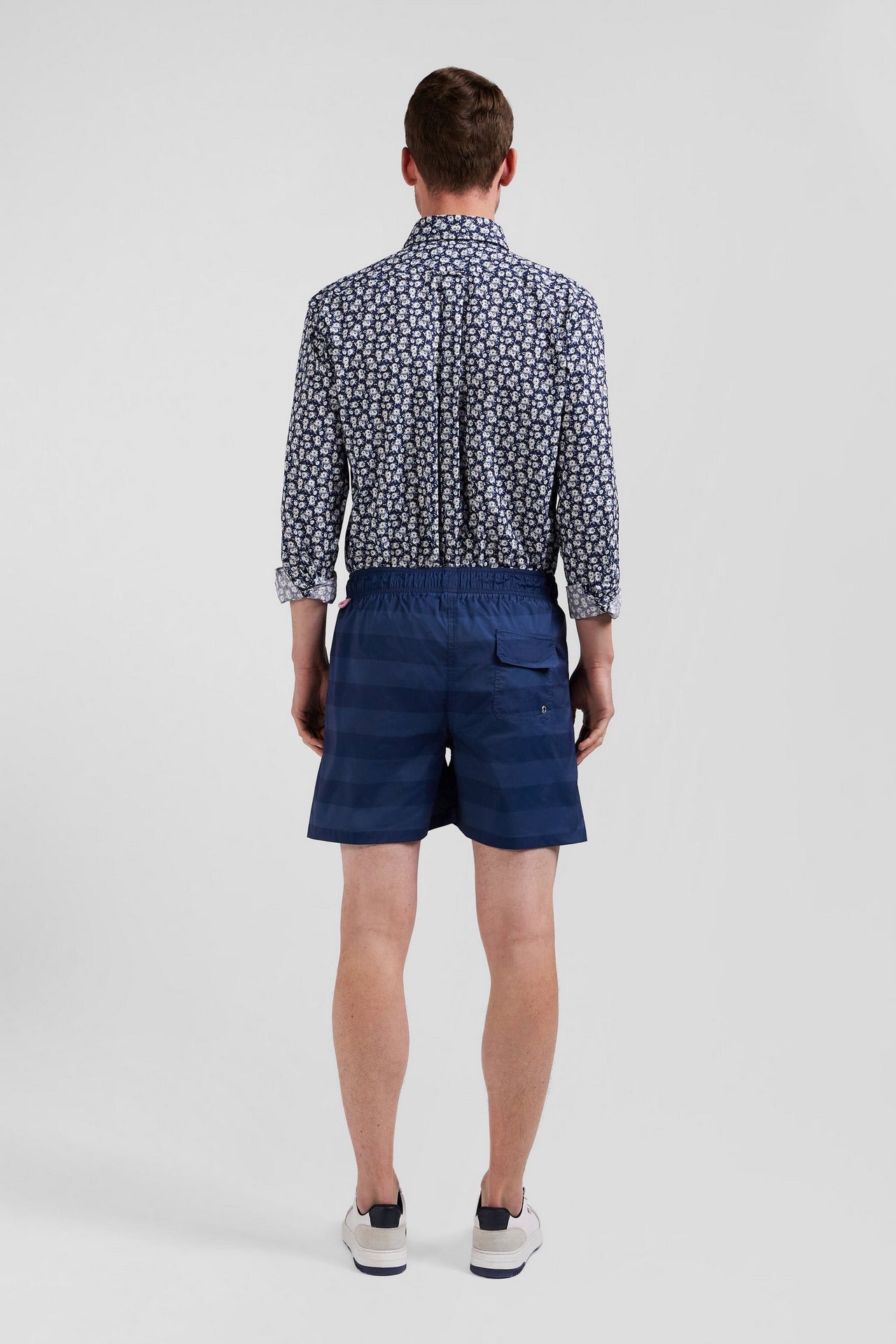 Navy blue swim shorts