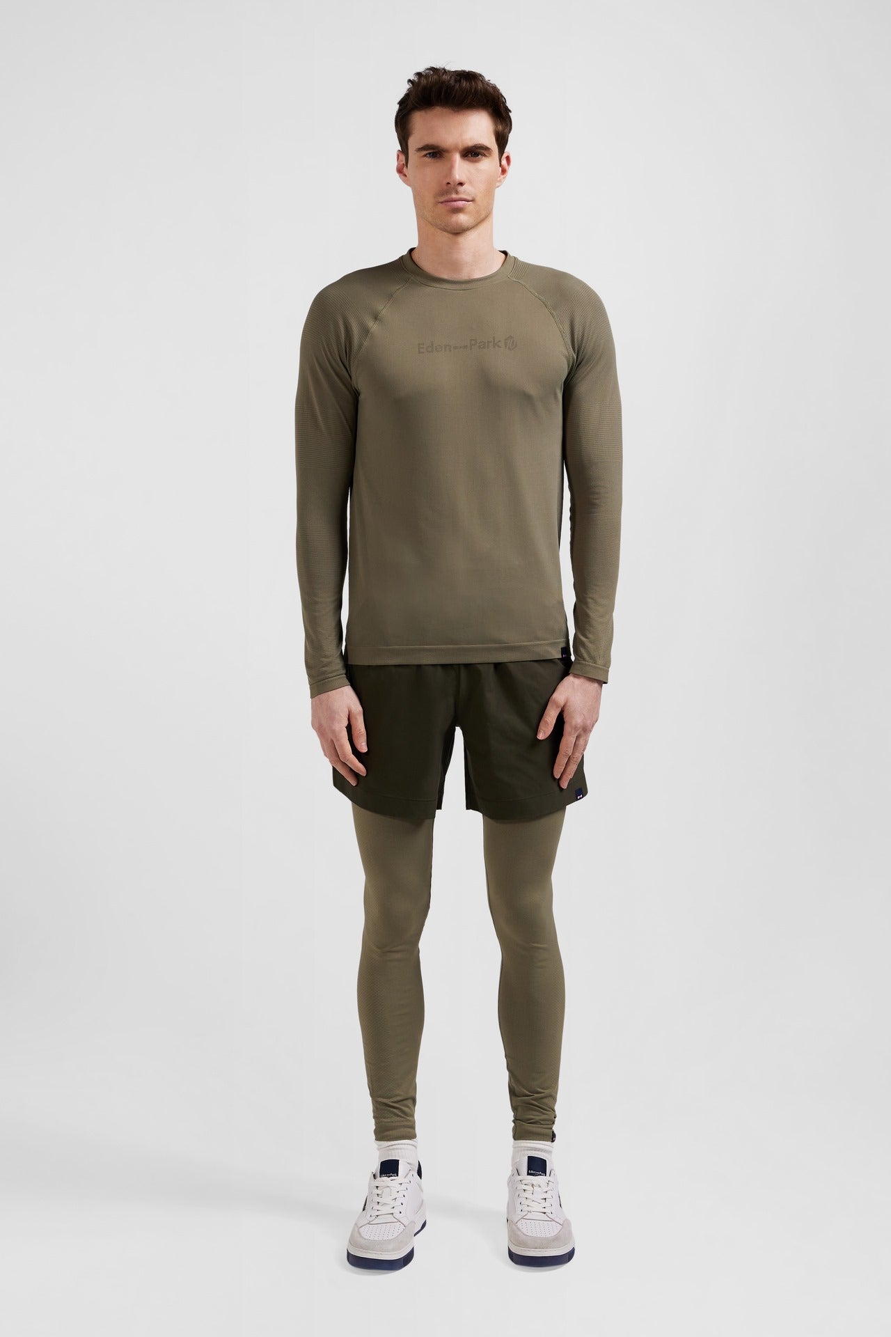 Khaki sports shorts