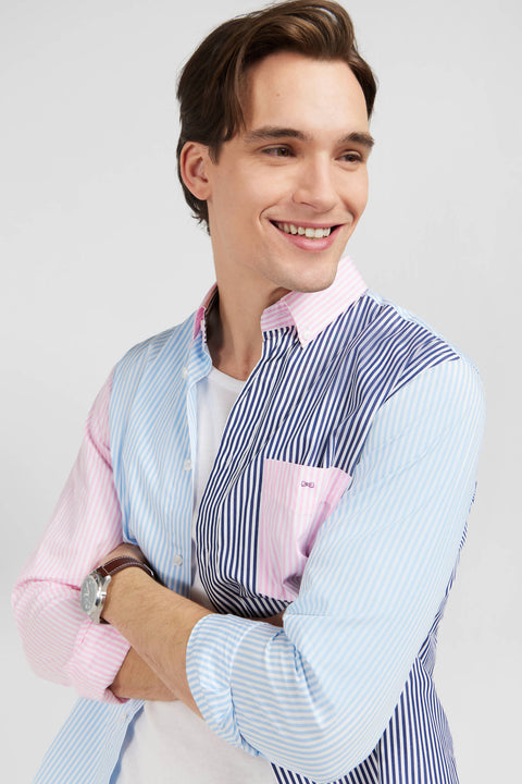 Colour-block striped shirt - Image 3