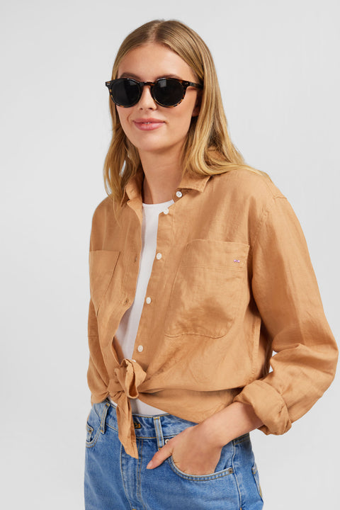 Plain beige blouse - Image 3