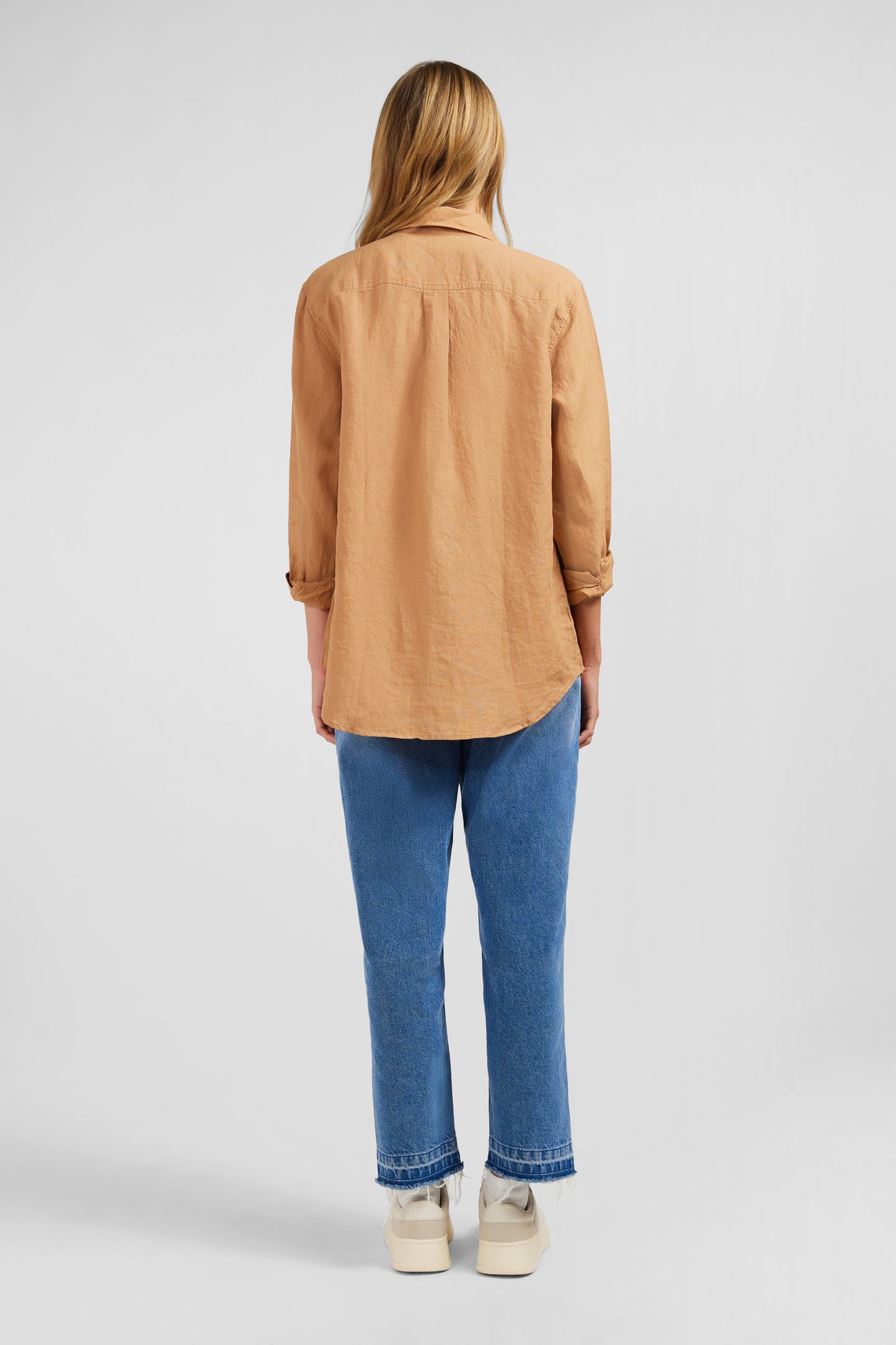 Plain beige blouse