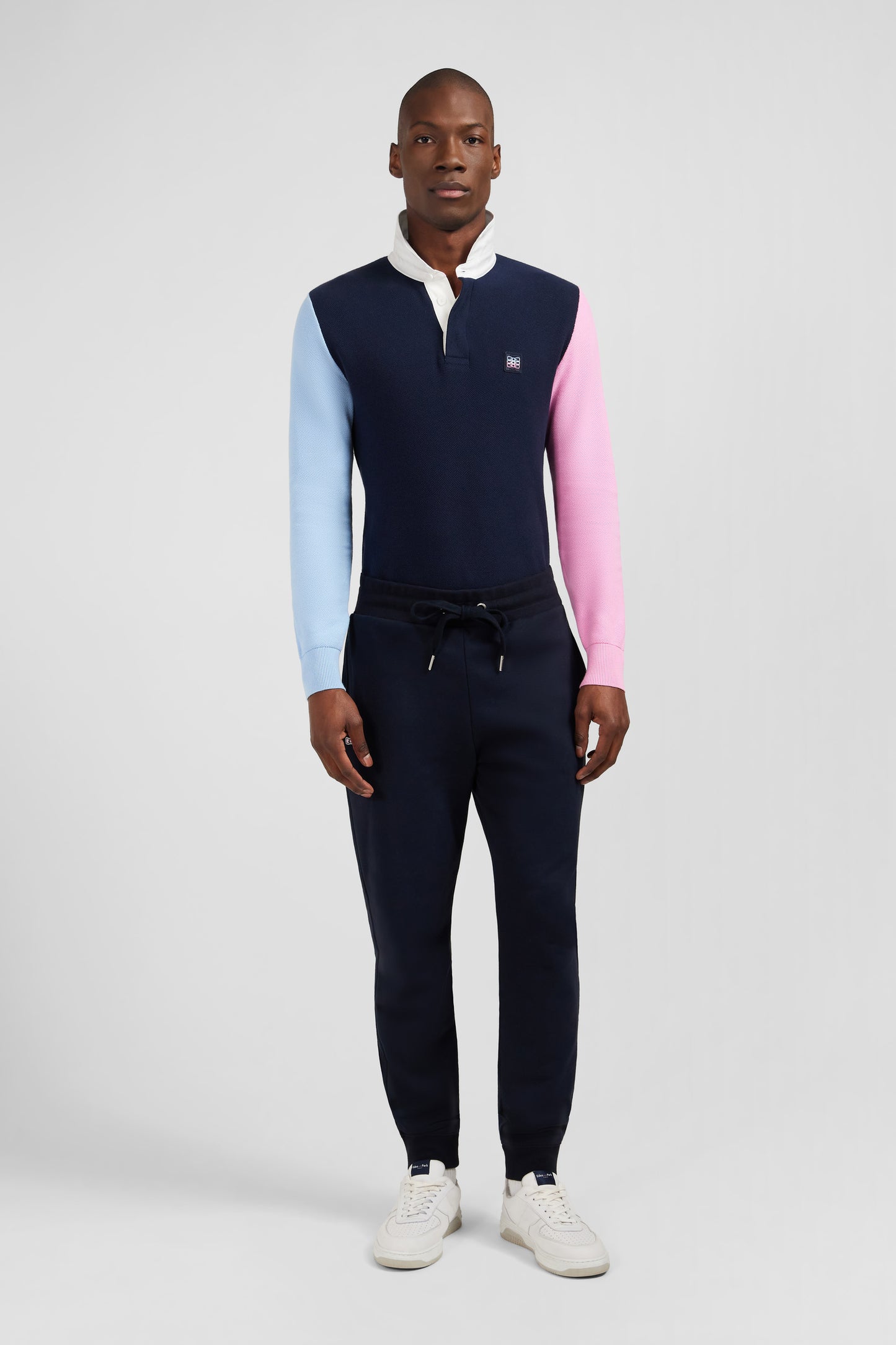 Plain dark blue jogging bottoms