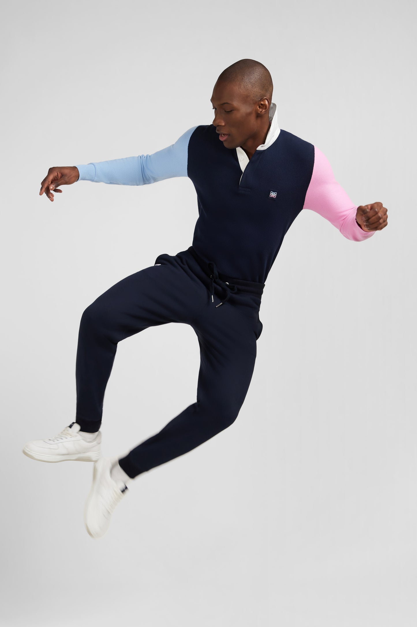 Plain dark blue jogging bottoms