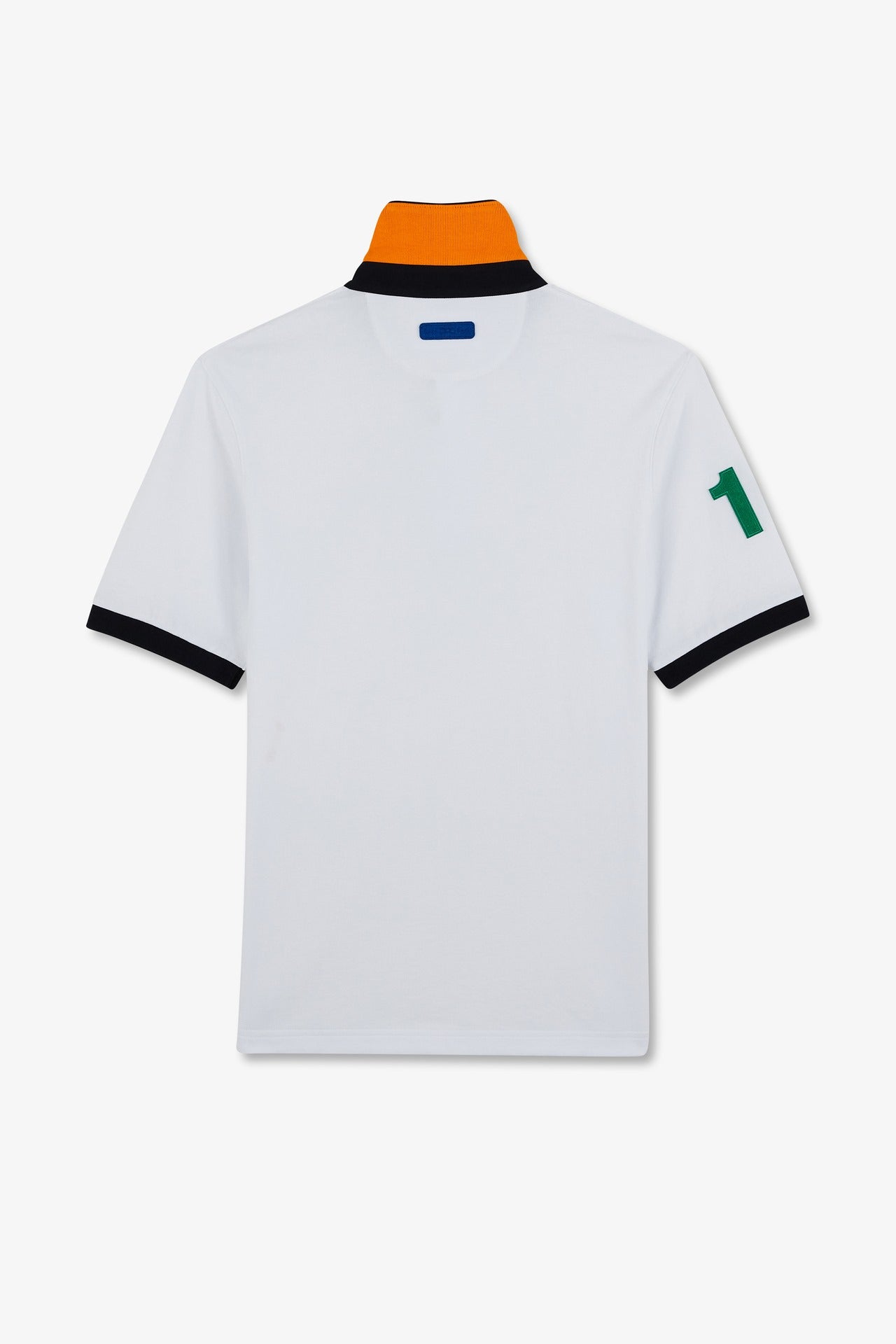 White short-sleeved rugby shirt