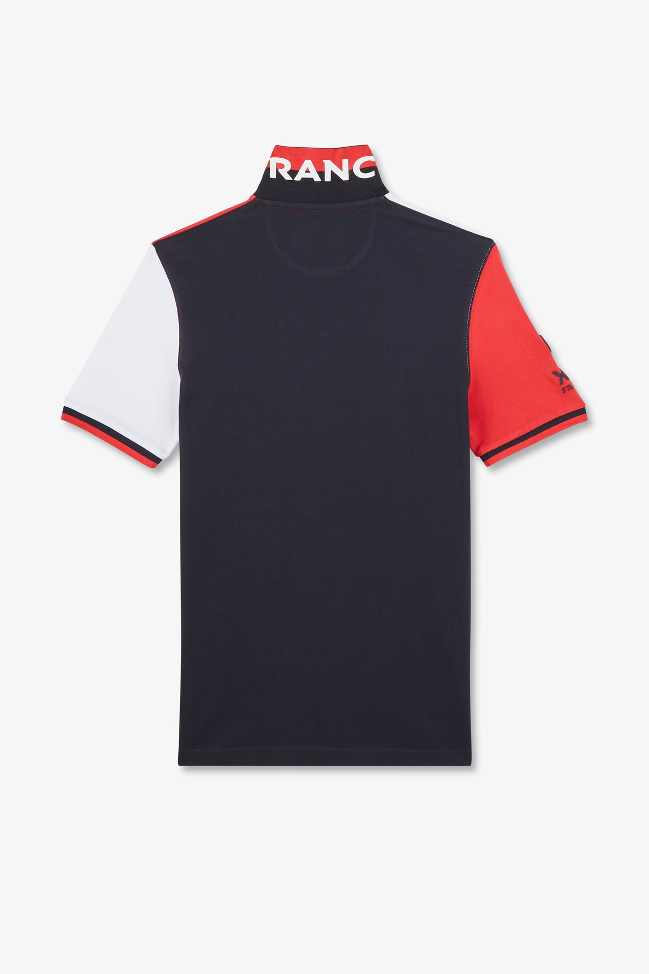 Short-sleeved colour-block XV de France polo shirt