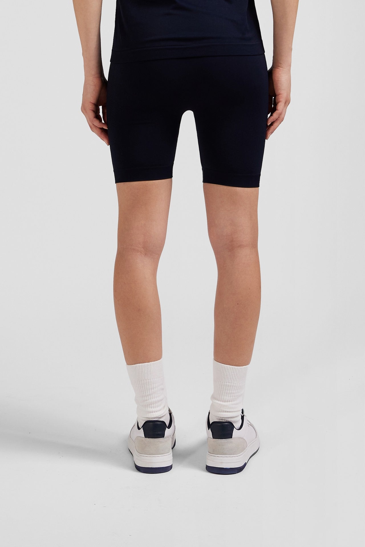 Cycliste de sport stretch bleu marine