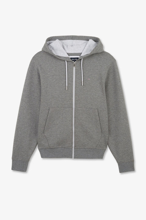 Dark grey zip sweatshirt with hood - Image 2