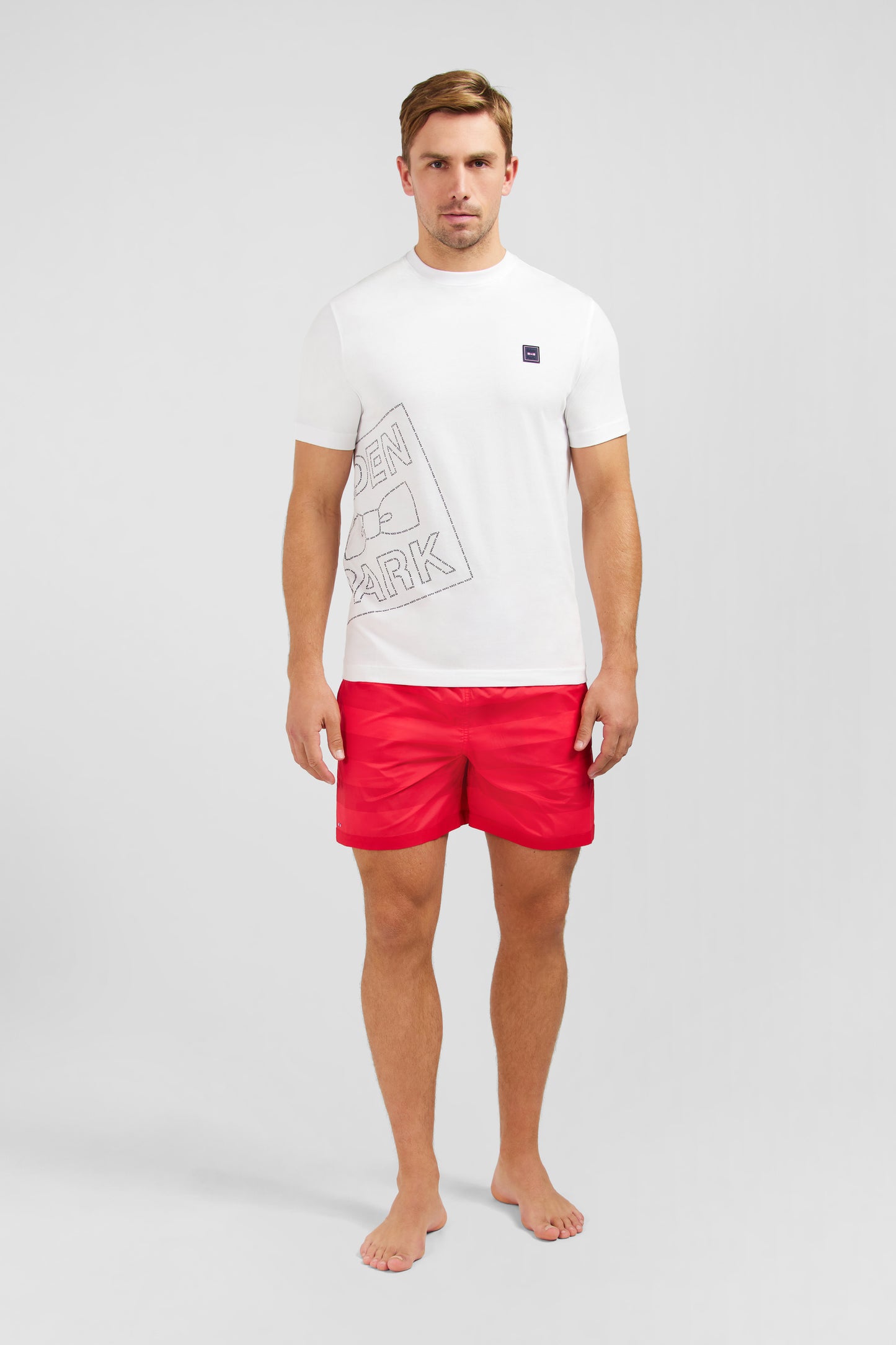 White T-shirt with Eden Park print