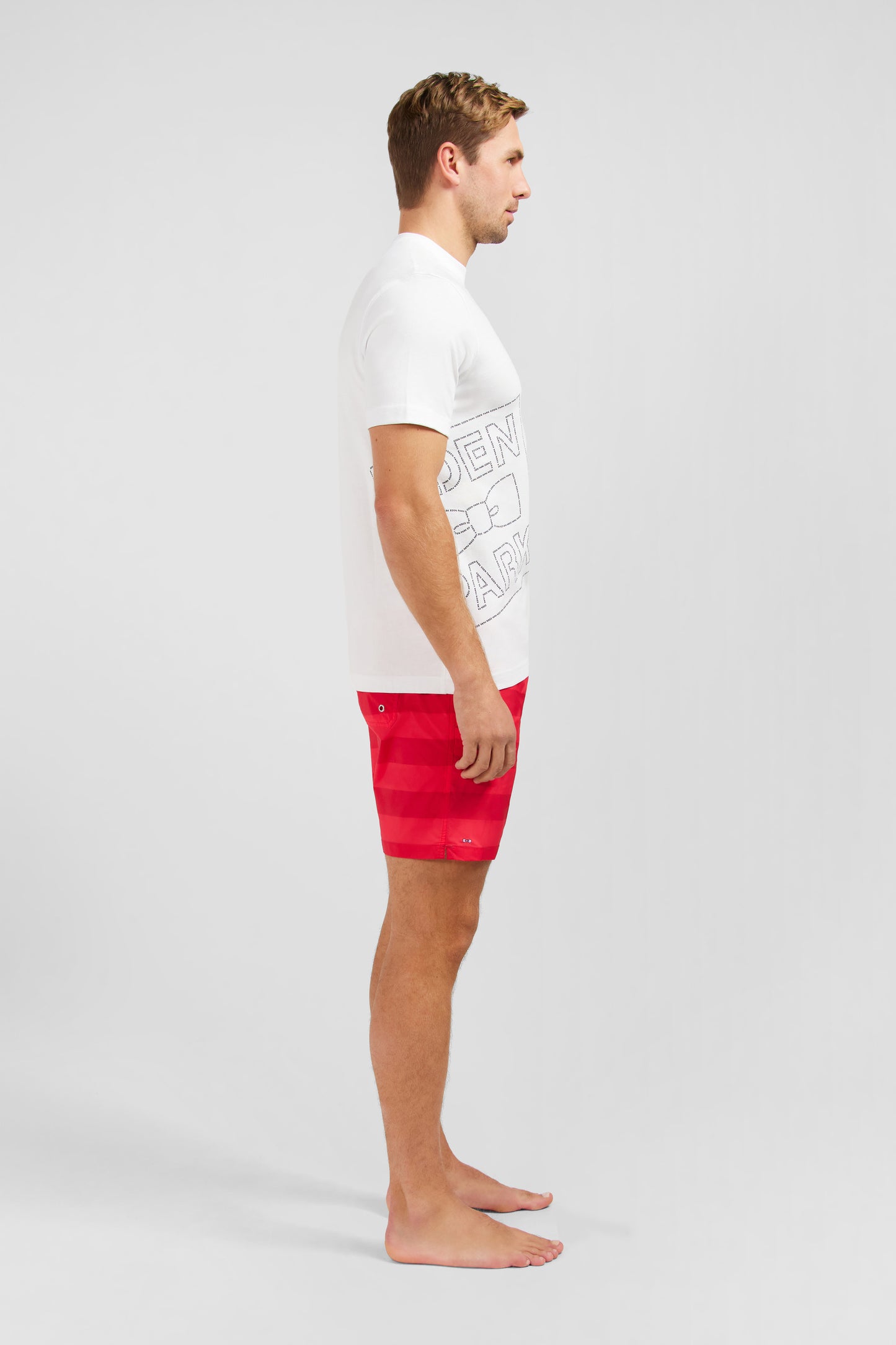 White T-shirt with Eden Park print