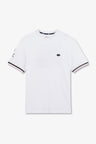 White T-shirt with XV de France embroidery on the back
