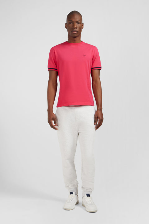 Fuchsia T-shirt with Eden Park embroidery - Image 1